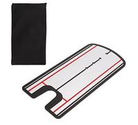 MechKit Golf Putting Alignment Mirror Correction Trainer Tool for Indoor Outdoor Practice Sturdy Acrylic Material 31x14.5cm Includes Storage Bag