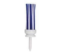 MechKit Golf Tees Plastic Long Ball Base Low Friction Brush Support Tee for Long Distant Hit Training Durable Lightweight for Putting Green Grass (83mm-white blue)