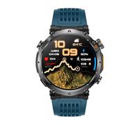 MechKit GPS Smart Watch with 1.7 Inch HD IPS Touch Screen Bluetooth Calling 100+ Sports Modes Compass LED Flashlight 3ATM Water Proof for Men Women (Blue)