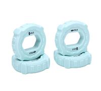 MechKit Grip Strength Trainer Rings Large Size Comfortable Silicone Hand Exerciser Forearm Finger Strengthener for Home Office Workouts Cyan 4PCS