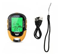 MechKit High Precision Multifunctional GPS Altimeter Barometer with Compass, Thermometer, Hygrometer, Weather Forecast, Clock, Date, LED Flashlight, Alarm Clock, IPX4 Waterproof