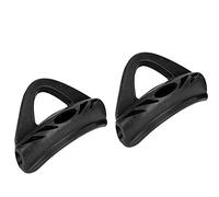 MechKit Keep Diving Black Rubber Shoe Lace Heel Strap for Swim Fins Ergonomic Comfortable Anti Slip Quick Release Buckle Swimming Fin Accessory for Divers Swimmers Black Blue Red O (Black)