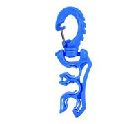 MechKit Keep Diving Underwater Diving BC Hose Holder Clip Buckle Hook Fasten Secondary Head to BCD with Quick Disassemble and Assemble for Scuba Diving Gear Stainless Steel and PP (Blue)
