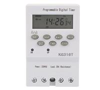 MechKit KG316T Microcomputer Time Control Switch Programmable Automatic Digital Timer Switch High Accuracy Long Life for Home Office Industrial Use