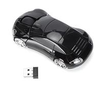 MechKit Laptop Mouse Smart CarShaped Portable 2.4G Cordless Mouse with USB for Office Laptop Computer Tablet (Black)