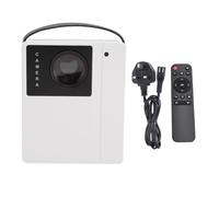 MechKit Mini Projector, 100 Inch 600P HD Portable Video Projector with Remote Control, Built in Speaker Support 64G Memory Card, Compatible with Laptop, PC, Mobile Phone (UK Plug)