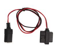 MechKit OBD2 Cigarette Lighter Socket Adapter 16Pin T Head Female Connector Power Cord for Cars with OBD Design Multiple Protection Plug and Play for Car Recorders GPS N