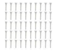 MechKit Professional Golf Tee Premium Maple Wood Durable Golf Ball Tee Holder for Consistent Height Accuracy Distance Outdoor Sports White 50Pcs (42mm)