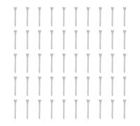 MechKit Professional Golf Tee Premium Maple Wood Durable Golf Ball Tee Holder for Consistent Height Accuracy Distance Outdoor Sports White 50Pcs (83mm)