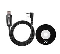 MechKit Program Walkie Talkie Programming Cable USB Data Cable with CD Driver for GT 3 UV 82 BF 888s Radio Compatible with 10 7 8 XP Plug and Play Durable Plastic Design
