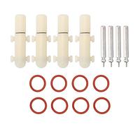 MechKit Rod Tip Glow Sticks Fishing Bite Light Alert Gravity Sensing Sensitive Flash Widely Compatible Fishing Accessory 4PCS ABS Material 0.5mm to 6mm Universal Fit