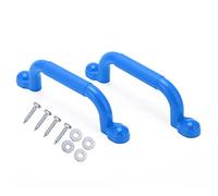 MechKit Safety Nonslip Grab Handles Mounting Hardware Kits for Kids Climbing Frame Swing Toy Durable ABS Material UV Resistant Sturdy Handle for Children Aged 3 10 Includes 2 Handl (Blue)