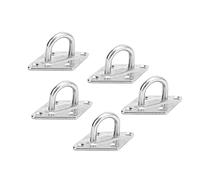 MechKit Stainless Steel Door Buckle Hanging Eye Plate Fixing Buckle 10Pcs M5 High Strength Diamond Shaped Accessories for Shade Sail Sandbag Swing Hanging Chair Bed Furniture