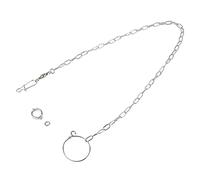 MechKit Stainless Steel Parrot Foot Chain Durable Training Anklet Ring for Large Birds Golden Sun Monk Keck Alexander Dove Grey Parrot Small Sun 54cm 22g Proof Resistant