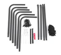 MechKit Steel Collapsible Football Rebound Target Net Adjustable Soccer Bounce Goal Mesh Assist Training Equipment for Clubs Schools Gardens