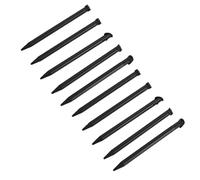 MechKit Stylus Touch Screen Pen Portable Ergonomic Stylus for NEW 3DSXL Console 10Pcs Pack Black White (Black)