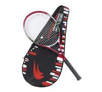 MechKit Tennis Racket Professional 27 Inch Lightweight Aluminum Alloy Tennis Racquets for Primary Intermediate Training with Storage Bag Red