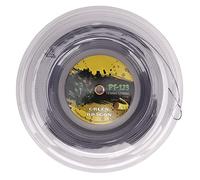 MechKit Tennis Racket String Polyester Durable Double Ribbed Pattern Beat Resistant Tennis String for Teenager 1.25mm 200M (Silver Gray)