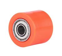 MechKit Universal Chain Roller Tensioner Pulley Wheel Guide Durable Hard Rubber Iron Construction Easy Installation for Motorcycle Dirt Bike Enduro 8mm 32mm 28mm 47g (Orange)