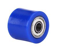 MechKit Universal Chain Roller Tensioner Pulley Wheel Guide Durable Hard Rubber Iron Construction Easy Installation for Motorcycle Dirt Bike Enduro 8mm 32mm 28mm 47g (Blue)