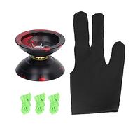 MechKit Unresponsive Yoyo 2 Rotation Modes for String Tricks (Black Red)