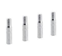 MechKit Valve Cap Stem Extensions Chrome Plated Brass Durable Water Tire Valve Extenders for Car Truck Van Caravan Easy Check Pressure 4 Pack