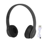 MechKit Wireless Headphones Over Ear, P47 Bluetooth Headphone Noise Reduction Folding Bluetooth Earbuds for Women Men Sports Music Lovers (Black)
