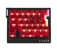 MechLands AK029 Rapid Fast Wired Gaming Keyboard, 8Khz Polling, 29 Keys One Handed Keyboard, SOCD & DKS, Magnetic Switch, Adjustable Actuation, RGB Backlits, Aluminum Plate (Red Transparent)