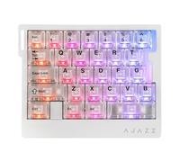 MechLands AK029 Rapid Fast Wired Gaming Keyboard, 8Khz Polling, 29 Keys One Handed Keyboard, SOCD & DKS, Magnetic Switch, Adjustable Actuation, RGB Backlits, Aluminum Plate (White Transparent)