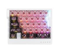 MechLands AK029 Rapid Fast Wired Gaming Keyboard, 8Khz Polling, 29 Keys One Handed Keyboard, SOCD & DKS, Magnetic Switch, Adjustable Actuation, RGB Backlits, Aluminum Plate (Black Pink)