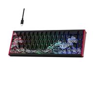 MechLands ALUX68 HE Aluminum Rapid Fast Gaming Keyboard with Magnetic Switch, Wired Hall Effect Keyboard with 8K Polling Rate, 0.125ms Latency, RGB Backlight (Black Side-Printed, ALUX68)