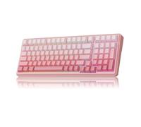 MechLands Aula F99 96% Wireless Gaming Keyboard, 8000mAh Battery, Creamy Gasket Mechanical Keyboard, BT/2.4GHz/USB-C, Hot-Swappable, Pre-lubed Linear Switch, Programmable RGB, Win/Mac (Pink Gradient)