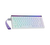 MechLands Aula Hero84 HE Wired Magnetic Gaming Keyboard, Rapid Hall Effect Keyboard with 0.01mm Adjustable Actuation, 8kHz Polling, 5-Layer Sound Dampening, RGB Lightbox & Backlit (White)