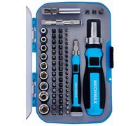 MECHMAX Ratschen-Schraubendreher-Bits & Steckschlüssel-Set, 68-teilig, magnetische Bits mit Aufbewahrungskoffer für Zuhause, Garage, Wohnung, Elektronikausrüstung, Fahrradprojekte und ALS Geschenk