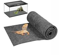 Mechpia 47" x 24" Large Reptile Carpet Terrarium Liner Bedding Reptile Substrate Mat Tank Accessories for Bearded Dragon Snake Lizard Tortoise Leopard Gecko (Grey)