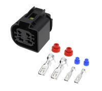 MechPort 1 Set Car 4Pin Electric Water Pump Connector Plug Kit 10098866 Compatible with BMW Compatible with Pierburg CWA400