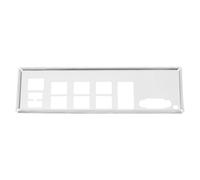 MechPort 1x Computer Host I/O Baffle Compatible with Supermicro X10SDV-12C-TLN4F+ Silver