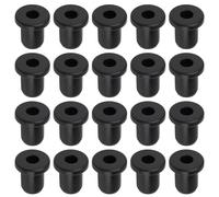 MechPort 20Pcs 6MM Rubber Grommet Mount Round T Type Compatible with Cord and Wire Protection Soft Durable Heat Resistant Cable Organizer