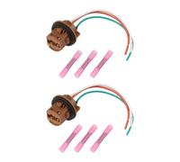 MechPort 2pcs T20 2-Pin 3-Wire Lamp Socket Compatible with Fiat Ducato 250 Compatible with Citroen Jumper