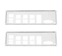 MechPort 2x Computer Host I/O Baffle Compatible with Supermicro X10SDV-12C-TLN4F+ Silver