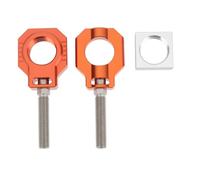 MechPort Rear Axle Chain Adjuster Blocks 6061 T6 CNC Anodized Orange Compatible with KTM EXC F XC W 125 200 250 300 400 450 530
