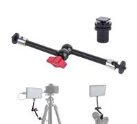 Mechrig 11" Pro Cold Shoe Magic Arm, Extra-Long Adjustable Friction Arm with 1/4" Screw for Teleprompter, Ring Light, Camera Rig - Live Stream Filmaking-87003