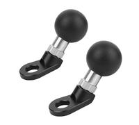 Mechrig 1inch Bolt Head Adapter Ball Base-Aluminum Alloy,Compatible with RAM Mount 1" Ball Components &Double Socket Arm,10mm Angled Bolt Head Adapter for Rearview Mirror,2PCS JC004