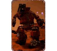 MechWarrior 5 Mercenaries game Metal Tin Sign Poster Decor for Living Room Cafe Decorative Sign for Wall 12x8Inches