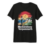 Mecklenburg-Vorpommern Sunset Fischer Premium T-Shirt