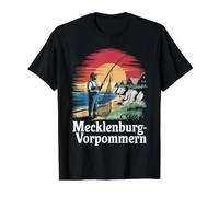 Mecklenburg-Vorpommern Sunset Fischer Value Graphic T-Shirt, Men, Black, S