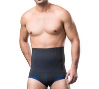 MECKOZ Men Waist Tummy Shapewear High Waist Slimming Underwear Firm Control Belly Girdle Abdomen Compression Briefs(Blue,XXL)