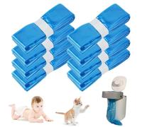 Mecmbj 8 Pack Nappy Bin Refills, Smellproof, 4.5m Refill Nappy Bags, Diaper Bin Pail Disposal Bags, Compatible with Most Diaper Pail