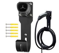 MECMO Tesla Charger Holder - Wall Mount Dock & J-Hook for Model 3/Y/X/S, Heavy Duty Steel EV Charging Cord Hanger