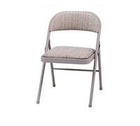 MECO Deluxe Padded Steel Fabric Folding Chair-Brown, 94 x 47 x 7 cm